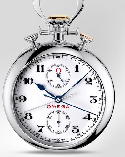 Omega Olympic Pocket Watch 1932 (WG / White) 5110.2