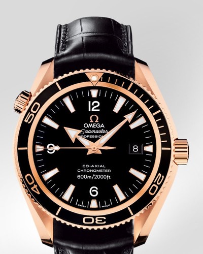 Omega Planet Ocean 42mm ( RG / Black / Croc Leather ) 222.63.42.20.01.001