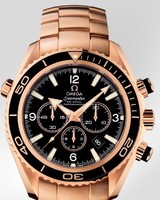 Omega Planet Ocean Chronograph (RG / Black / Bracelet) 222.60.46.50.01.001