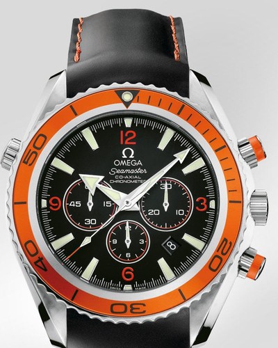 Omega Planet Ocean Chronograph (SS / Black / Strap) 2918.50.82