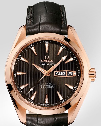 Omega Seamaster Aqua Terra Annual Calendar (RG / Teck-Grey / Strap) 231.53.43.22.06.001