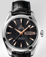 Omega Seamaster Aqua Terra Annual Calendar (WG / Laquered Black / Strap) 231.53.43.22.01.001