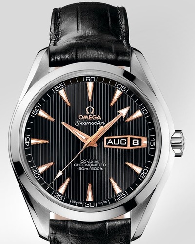 Omega Seamaster Aqua Terra Annual Calendar (WG / Laquered Black / Strap) 231.53.43.22.01.001