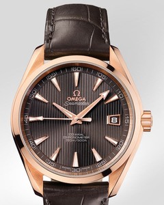 Omega Seamaster Aqua Terra Automatic Chronometer 41.5mm ( RG/ Brown / Croc Leather) 231.53.42.21.06.001