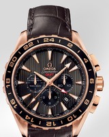 Omega Seamaster Aqua Terra Chronograph GMT (RG / Teck-Grey / Strap) 231.53.44.52.06.001