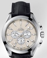 Omega Seamaster Aqua Terra Chronograph (SS / Ivory / Croc leather) 231.13.44.50.09.001
