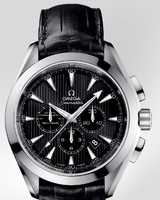 Omega Seamaster Aqua Terra Chronograph (SS / Laquered Black / Strap) 231.13.44.50.01.001