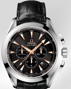 Omega Seamaster Aqua Terra Chronograph (WG / Laquered Black / Strap) 231.53.44.50.01.001