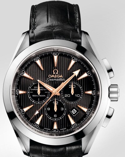 Omega Seamaster Aqua Terra Chronograph (WG / Laquered Black / Strap) 231.53.44.50.01.001