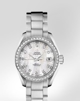 Omega Seamaster Aqua Terra Ladies Automatic (SS-Diamonds / Silver-Diamonds / SS) 231.15.30.20.55.001