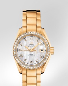 Omega Seamaster Aqua Terra Ladies Automatic (YG- Diamonds / Silver-Diamond /YG) 231.55.30.20.55.002