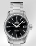 Omega Seamaster Aqua Terra Mid Size Chronometer with Diamonds (SS / Black / Strap) 231.15.39.21.51.001