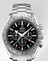 Omega Speedmaster Broad Arrow GMT (SS / Black / SS) 3581.5