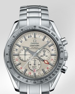 Omega Speedmaster Broad Arrow GMT (SS / Silver / SS) 3581.3