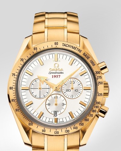 Omega Speedmaster Broad Arrow (YG / Silver / Bracelet) 321.50.42.50.02.001