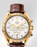 Omega Speedmaster Broad Arrow (YG / White / Strap) 321.53.42.50.02.001