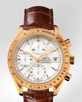 Omega Speedmaster Date ( YG / Silver / Croc Leather) 323.53.40.40.02.001
