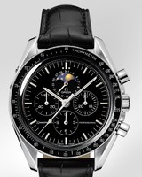 Omega Speedmaster Moon Phase (SS / Black / Leather) 3876.50.31