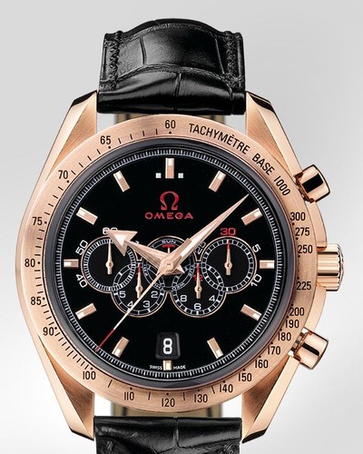 Omega Speedmaster Specialities Olympic Collection Timeless (RG / Black / Strap) 321.53.44.52.01.001