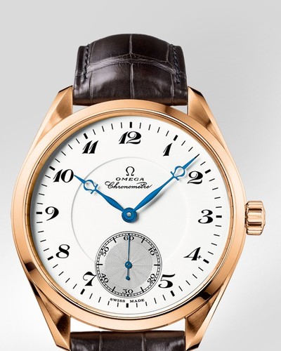 Omega Seamaster Aqua Terra XXL Small Seconds (RG / White Enamel / Leather Strap) 231.53.49.10.04.002