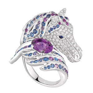 Boucheron Pégase, the horse ring Amethyst