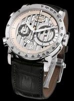 Parmigiani Fleurier Bugatti 43 Flyback Chronograph (WG / Silver / Leather) PF601960-01