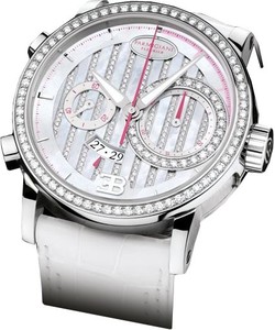 Parmigiani Fleurier Bugatti ATALANTE Flyback Chronograph (Platinum-Diamond / Blu Oink Set / Strap) PF603160