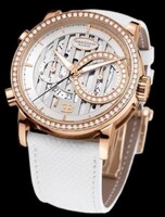 Parmigiani Fleurier Bugatti ATALANTE Flyback Chronograph (RG-Diamond / Ivoire / Strap) PF602431