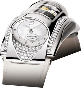 Parmigiani Fleurier Bugatti Type 370 (WG-Diamonds / White / Leather) PF013449-01
