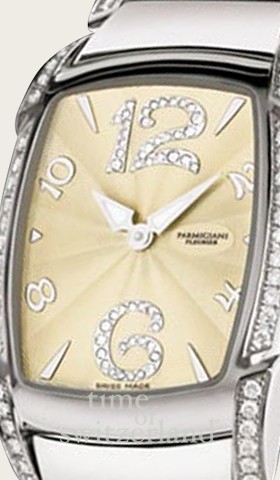 Parmigiani Fleurier Kalpa Piccola Steel (SS-Diamonds / Champagne / SS) PF010341-02