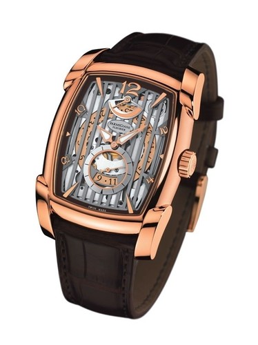 Parmigiani Fleurier Kalpa XL Hebdomadair Gold (RG / Silver / Leather) PF601845-01