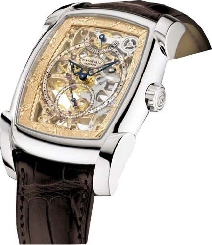 Parmigiani Fleurier Kalpa XL Hebdomadaire Skeleton (Palladium / Leather) PF011810-01