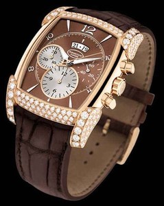 Parmigiani Fleurier Kalpagraph (RG-Diamonds / Havane / Leather) PF600487-01