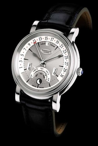 Parmigiani Fleurier Parmigiani Toric Perpetual Calendar (WG / Silver / Leather) PF002610-01