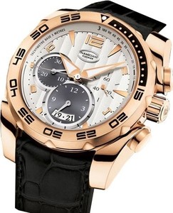 Parmigiani Fleurier Pershing Chronograph 005 (RG / Silver / Strap) PF602049-01
