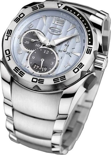 Parmigiani Fleurier Pershing Chronograph (SS / Blu Metal / Bracelet) PF601398-03
