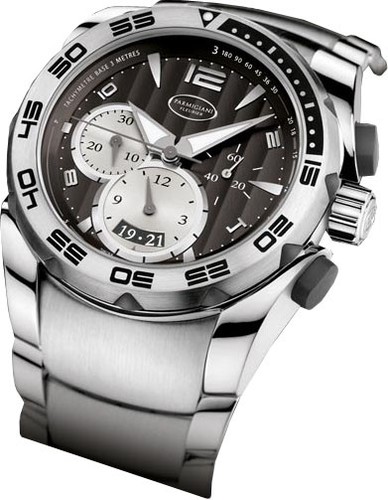 Parmigiani Fleurier Pershing Chronograph (SS / Graphite / Bracelet) PF602471-03