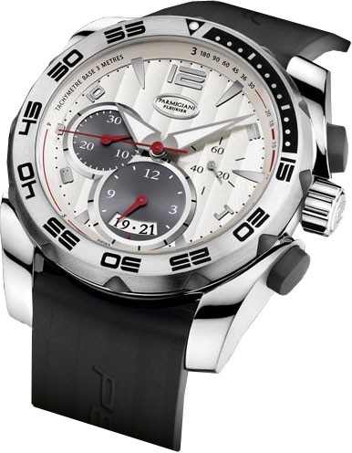 Parmigiani Fleurier Pershing Chronograph (SS / Silver / Strap) PF602472-06