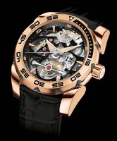 Parmigiani Fleurier Pershing Tourbillon Skeleton (RG / Granite-Skeleton / Strap) PF602626-01
