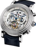 Parmigiani Fleurier Toric Chronograph Tourbillon Skeleton (Platinum / Sapphire-Skeleton / Strap) PF602717-01