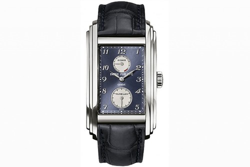 Patek Philippe 10 Day Tourbillon WG / Blue / Leather Strap 5101G