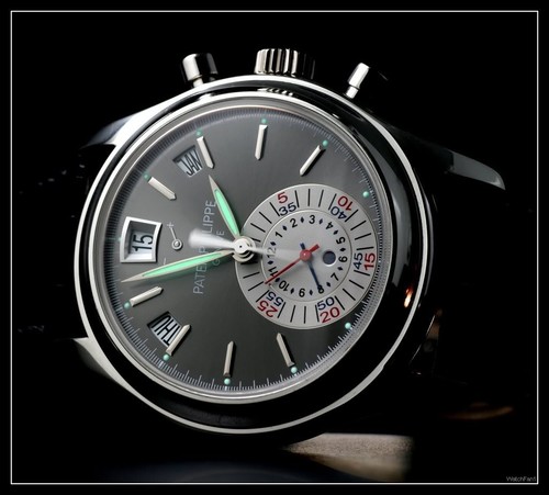Patek Philippe Annual Calendar 5960P  Platinum / Blue / Leather