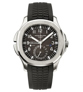 Patek Philippe Aquanaut Travel Time SS / Black / Black Composite Strap