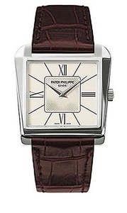 Patek Philippe Gondolo 5489G WG / White / Leather Strap