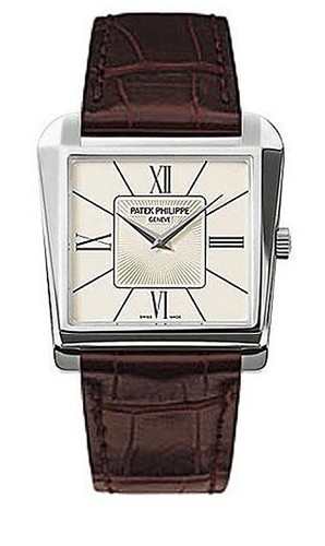 Patek Philippe Gondolo 5489G WG / White / Leather Strap