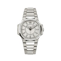 Patek Philippe Ladies Automatic Nautilus  7008/1A SS-Diamonds / Blue / SS Bracelet