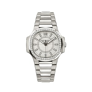 Patek Philippe Ladies Automatic Nautilus  7008/1A SS-Diamonds / Blue / SS Bracelet
