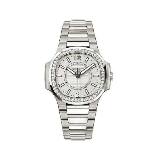 Patek Philippe Ladies Automatic Nautilus  7008/1A SS-Diamonds / Blue / SS Bracelet