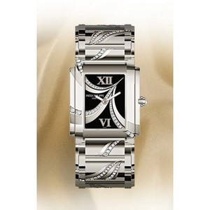 Patek Philippe Ladies Twenty-4 4910/53G WG-Diamonds / Black / WG Bracelet