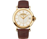 Patek Philippe Mens Calatrava RG / Silver / Leather Strap 5153J